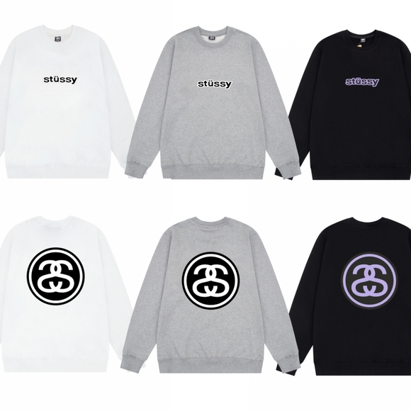 Stussy double S crew neck sweatshirt, color can be noted - Picture 2 of 3